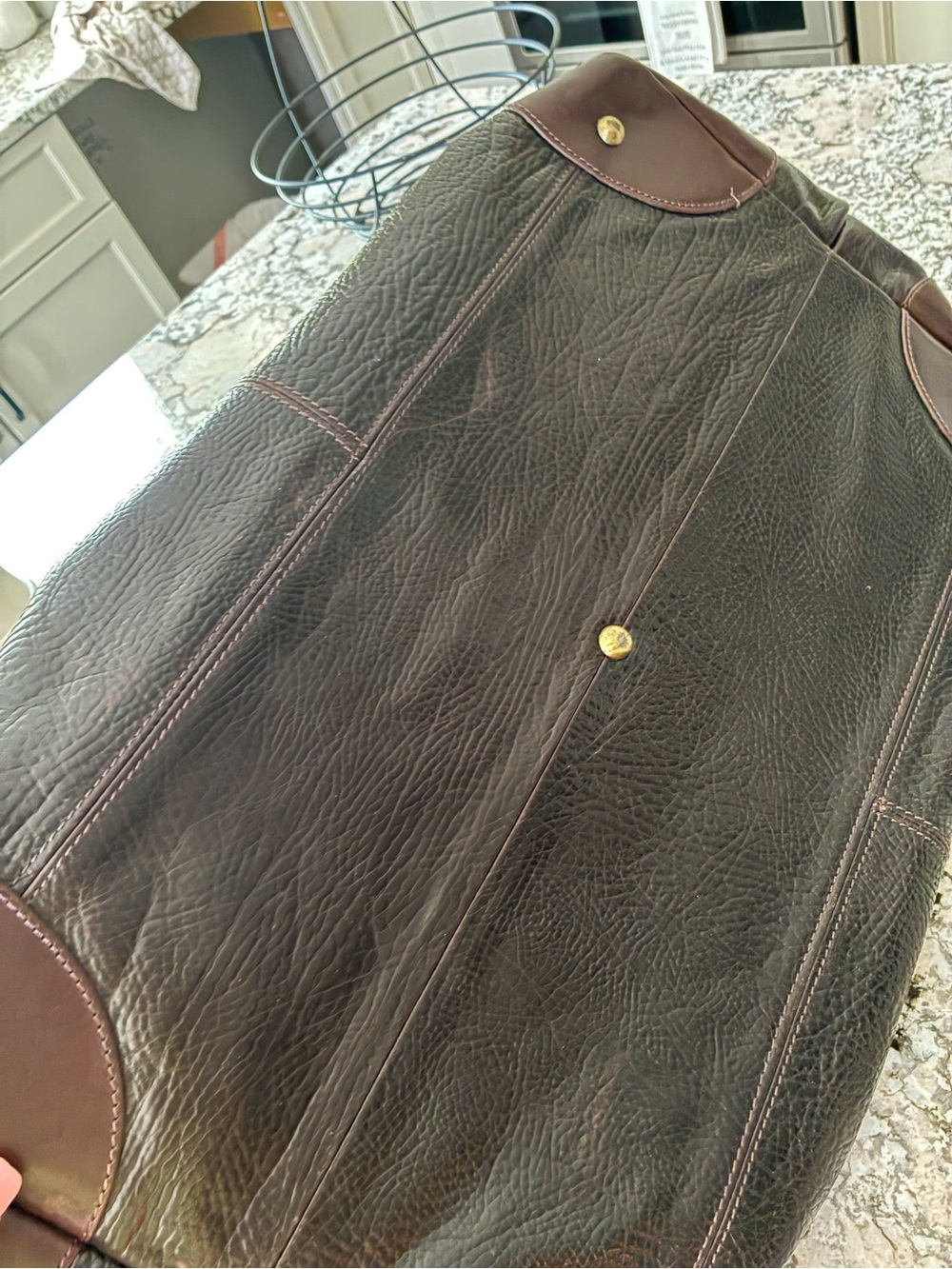 ESTRO LEATHER BAG! Absolutely Gorgeous! 25 x 15. 🧳100% Leather MADE IN ITALY! 🇮🇹 - Picture 4 of 12